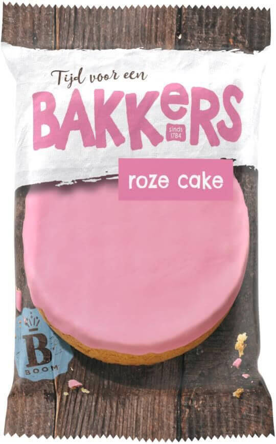 Boom Koek roze cake 65gr