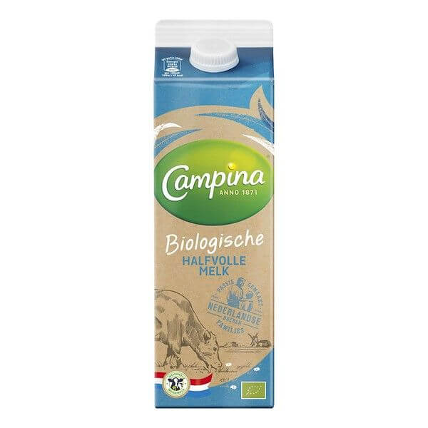 Campina Melk halfvol pak bio 1lt