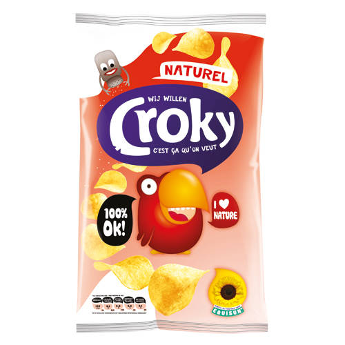 Croky Chips naturel 40gr