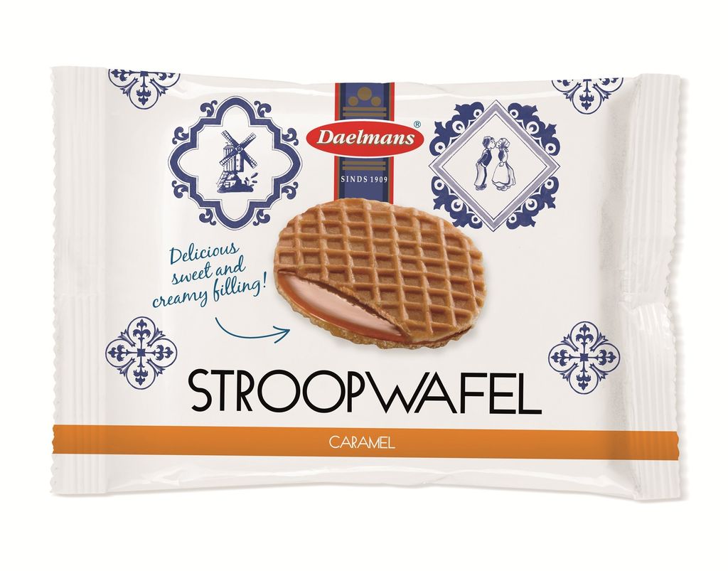 Daelmans Stroopwafel midi per stuk verpakt 15gr