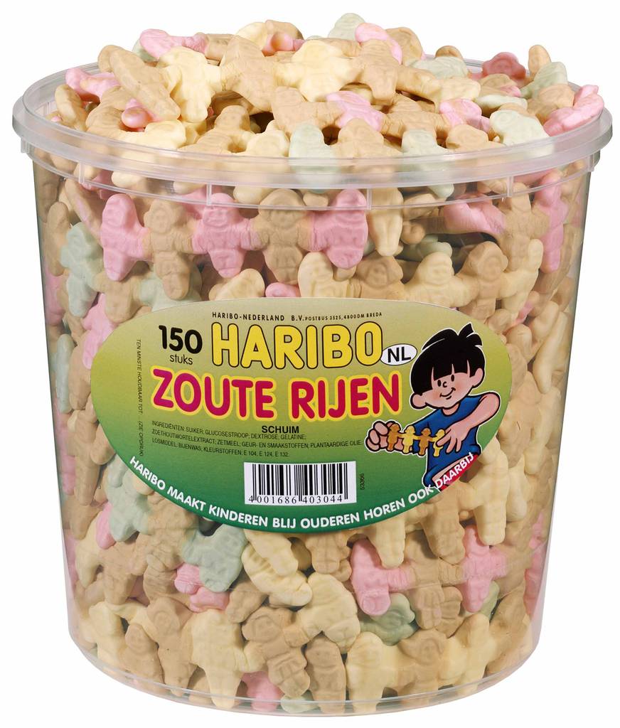 Haribo Silo zoute rijen 5ct