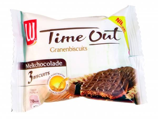 LU Time out granenbiscuit chocolade 48,5gr
