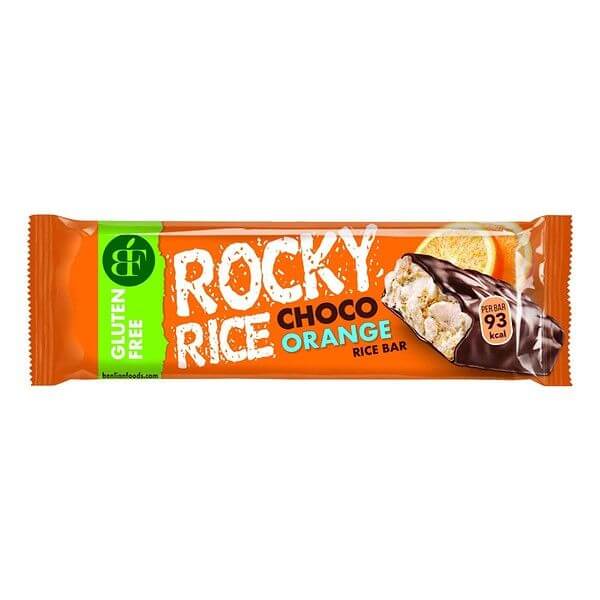 Rocky Rice Rijstreep chocolade en sinaasappel 18gr