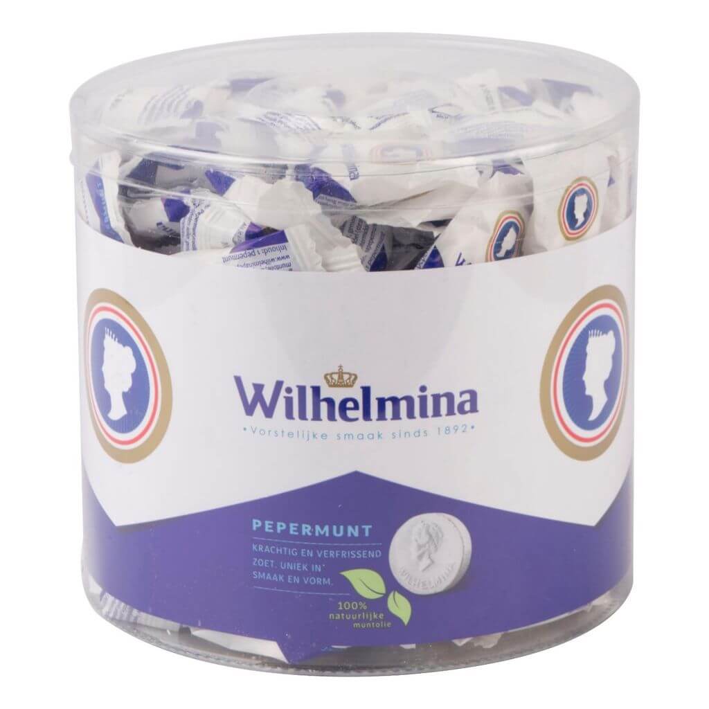 Wilhelmina Pepermunt per stuk verpakt
