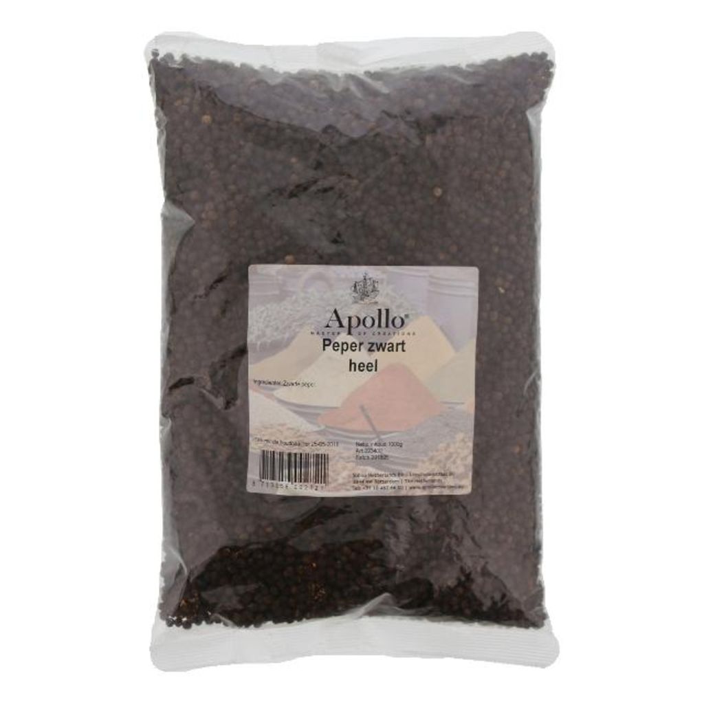 Apollo Zwarte peper heel 1kg