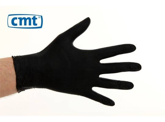 CMT Handschoen zwart soft nitril medium