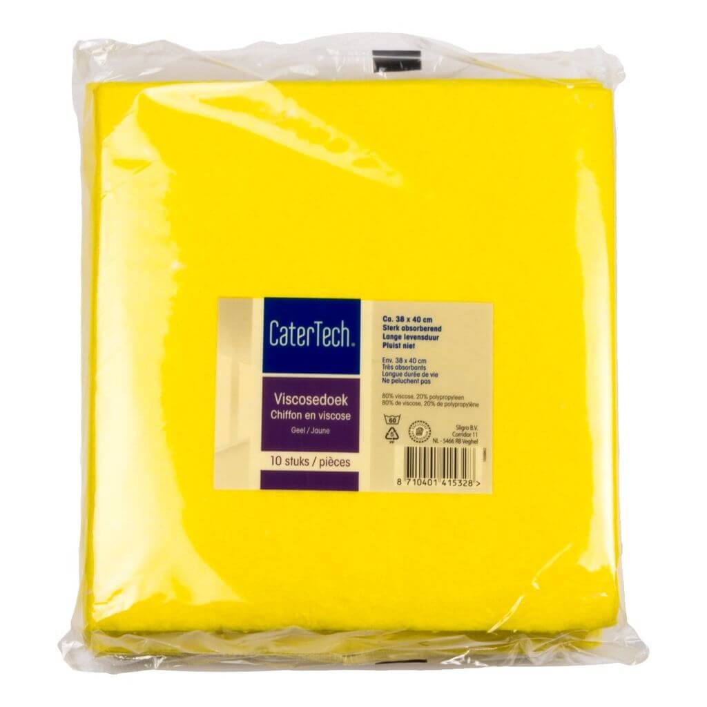 CaterTech Viscose doek geel