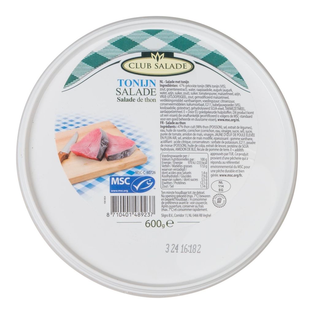 Club Tonijnsalade 600gr