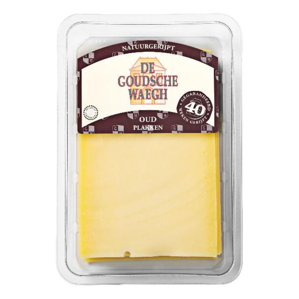 De Goudsche Waegh Kaas oud 48+ gesneden 400gr