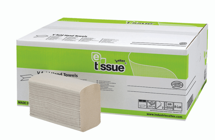 Euro Products E-tissue handdoektissue Multifold 2-laags