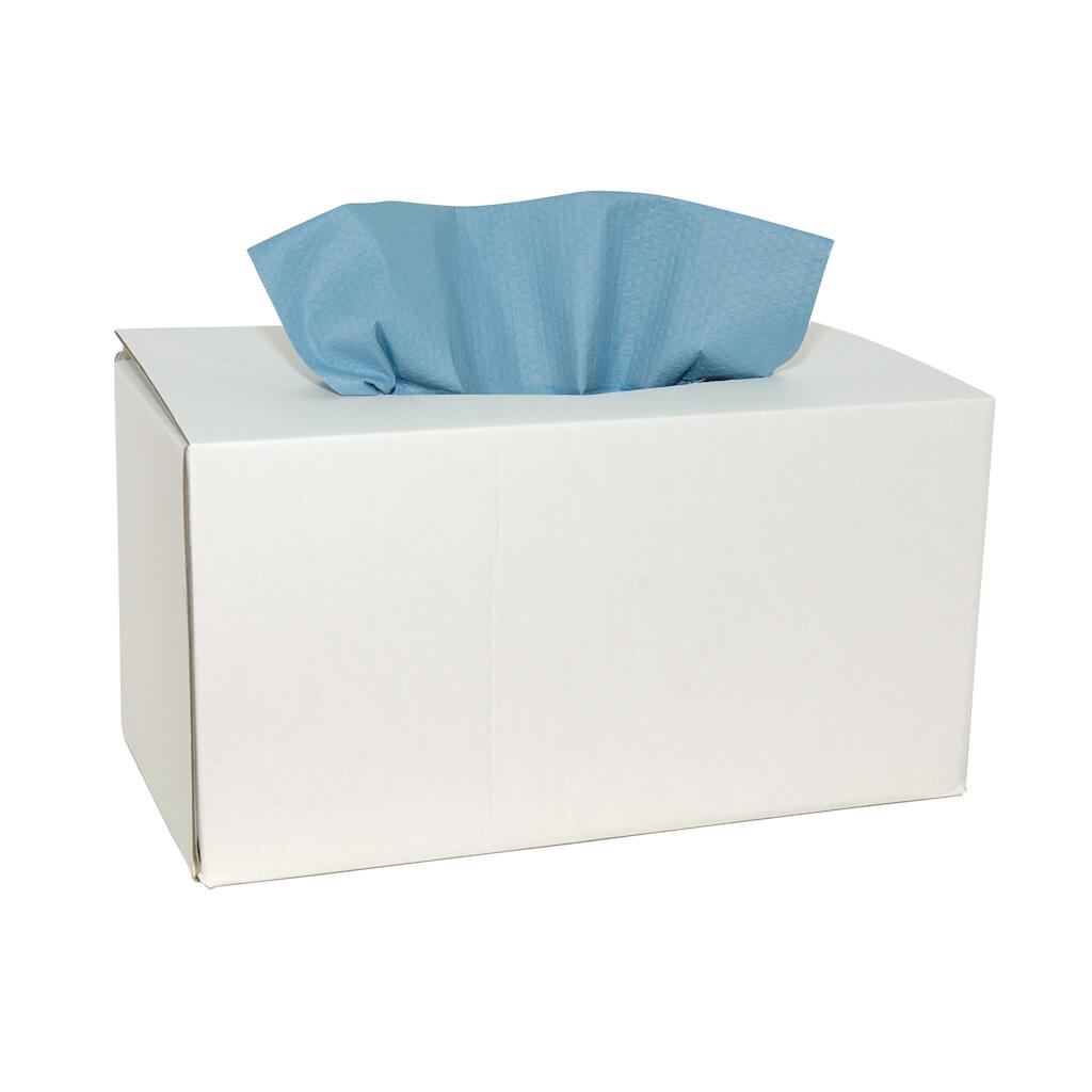 Euro Products Poetsdoek X-wipe 1-laags blauw 42x34cm