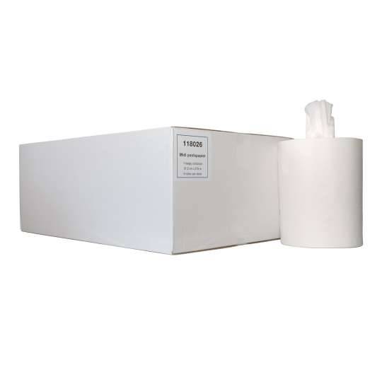 Euro Products Poetspapier midi centerfeed wit 1-laags 275m x 22cm
