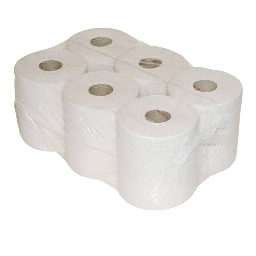 Euro Products Poetspapier midi gerecycled 1-laags wit 19,5cm 270m