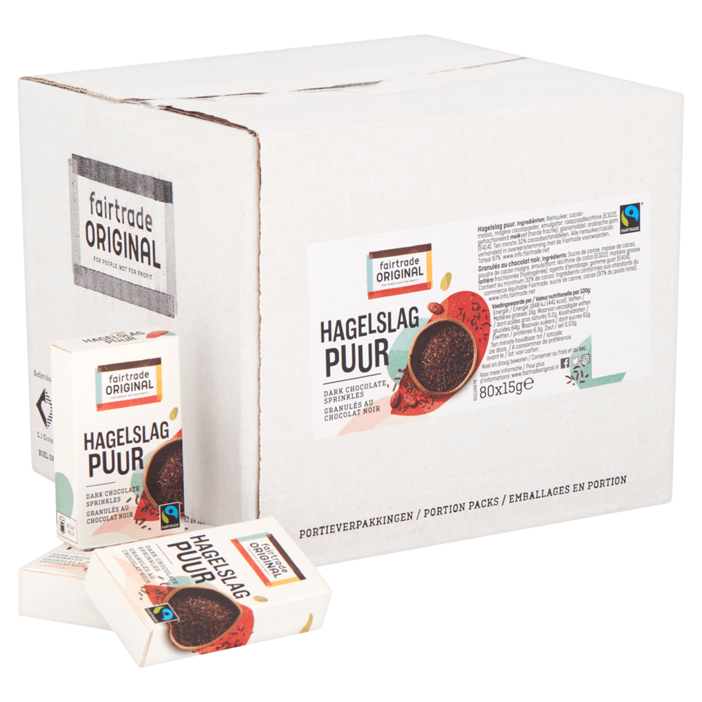 Fair Trade Original Hagelslag puur 15gr