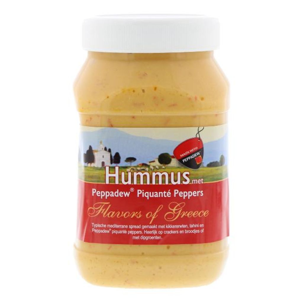 Flavors of greece Hummus + peppadew peppers 1kg