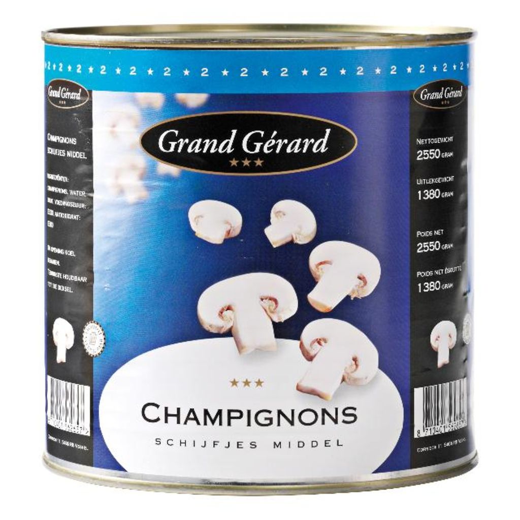 Grand Gerard Champignonschijfjes middel 2,55kg
