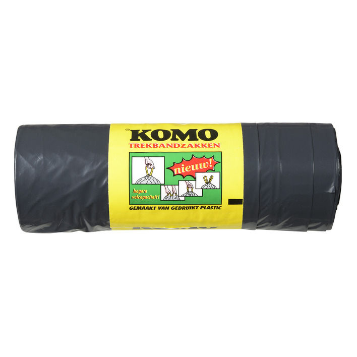 Komo Vuilniszakken met trekband 20 rollen 60x80cm