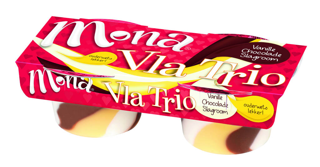 Mona Vla trio vanille chocolade 135gr