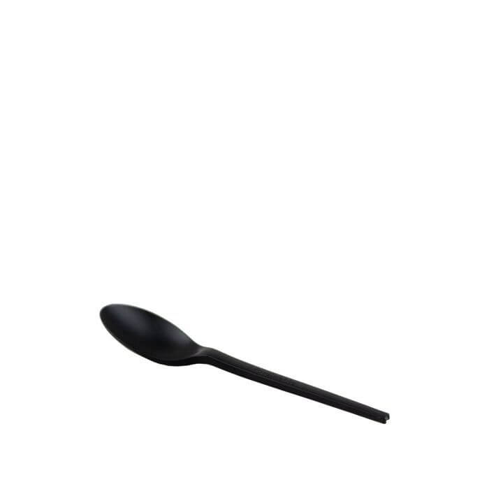 Natureko Dessertlepel zwart reusable CPLA 12,8cm