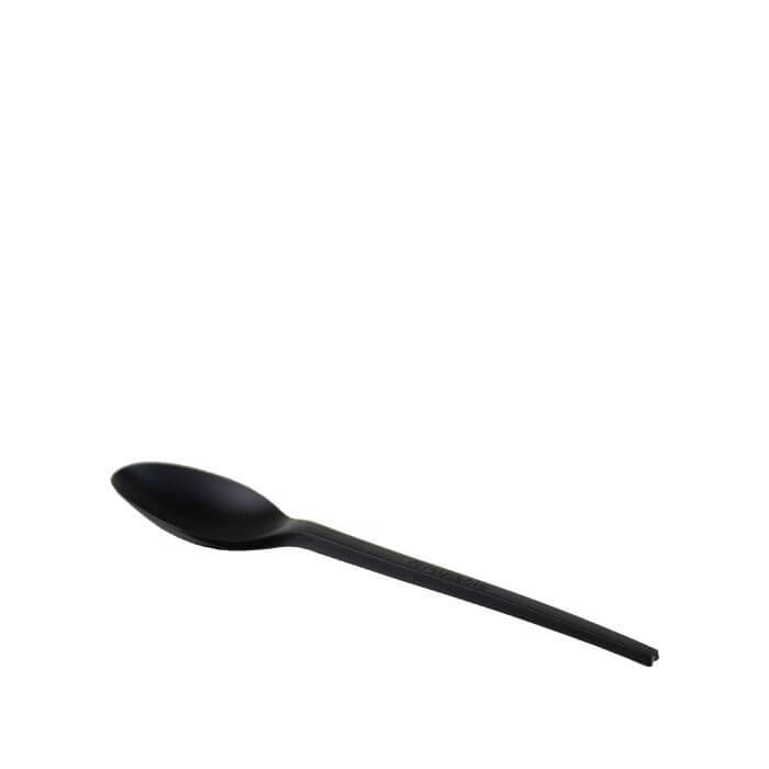 Natureko Tafellepel zwart reusable CPLA 16,8cm