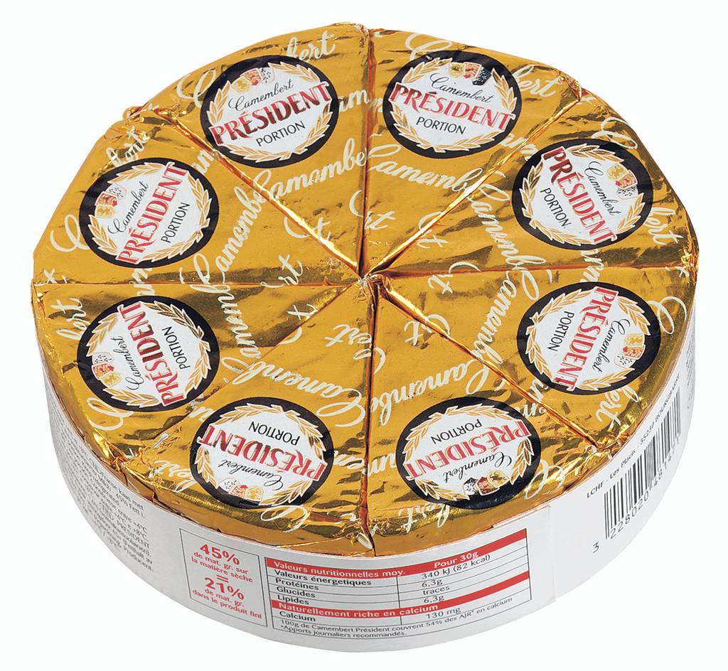 President Camembert President mono 31gr