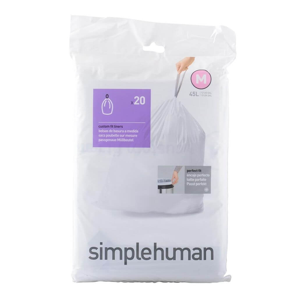 Simple Human Afvalzak M 45lt