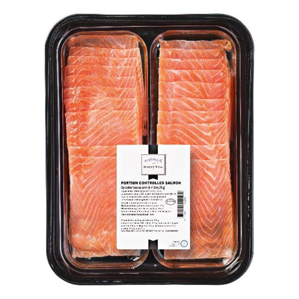 Smitvis Zalm gerookt vers (+/-20plakken) 500gr