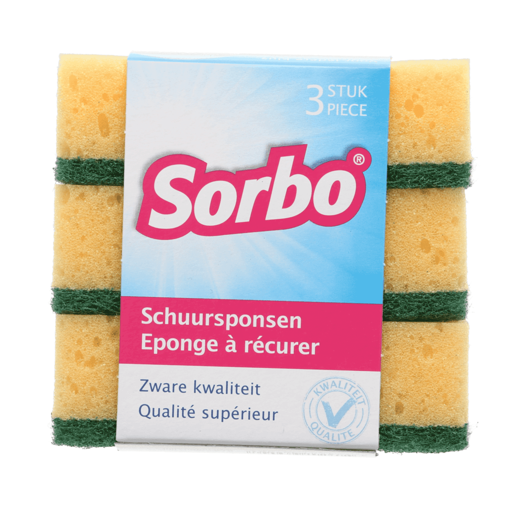 Sorbo Schuursponsjes 10x7x2,5cm
