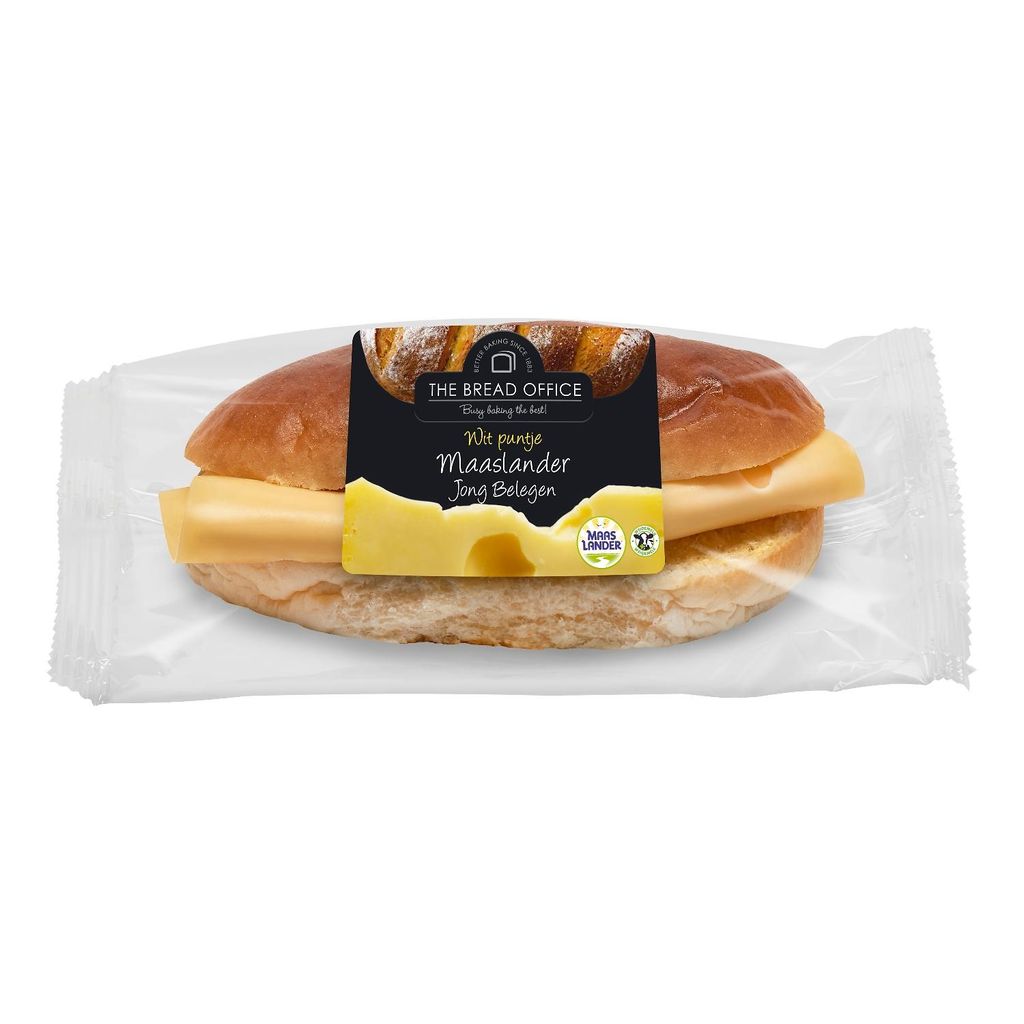 The Bread Office Puntje kaas jong belegen wit 79gr