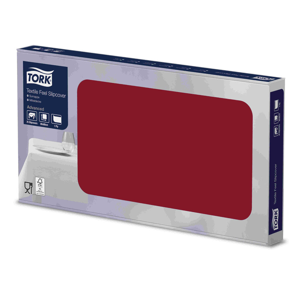 Tork Napperon Bordeaux 80x80cm
