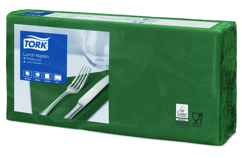 Tork Servetten donkergroen 2-laags 33x33cm