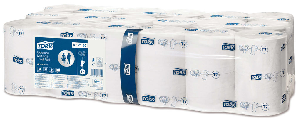 Tork Toiletpapier midi coreless wit 2-laags 900 vel