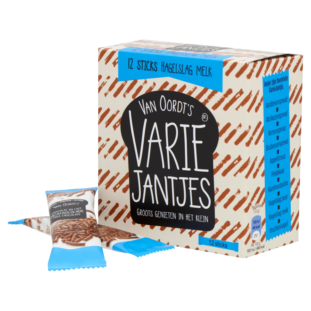 Van Oordt VarieJantjes chocoladehagel melk 10gr