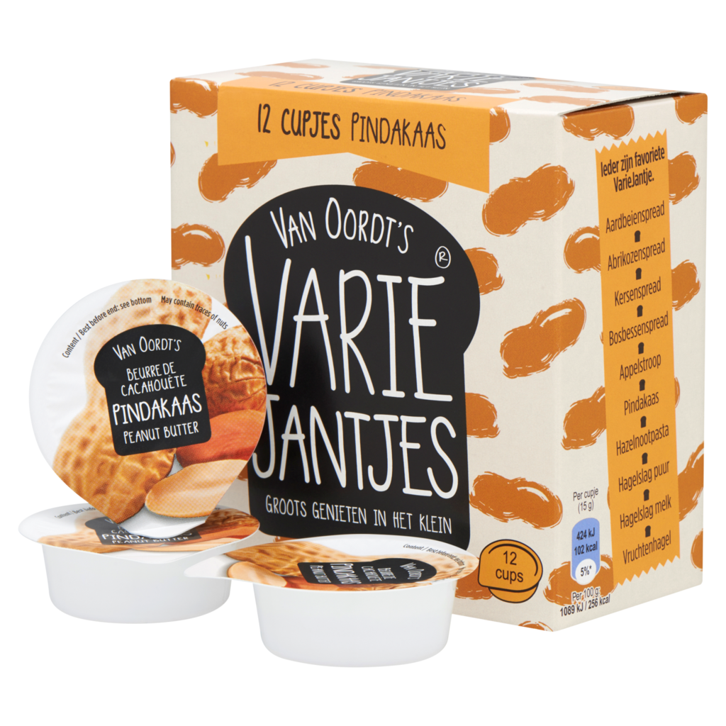 Van Oordt VarieJantjes pindakaas cup 15gr