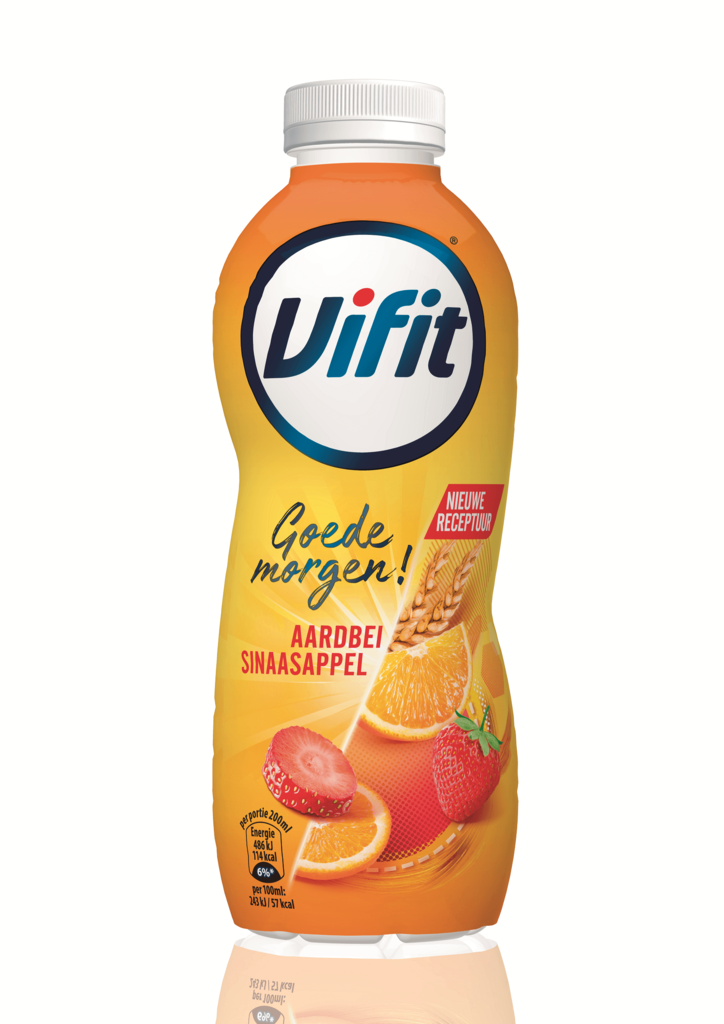 Vifit Goedemorgen aardbei sinaasappel petfles 40cl