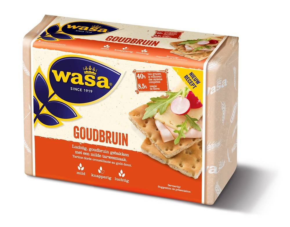 Wasa Knackebrod goudbruin 245gr