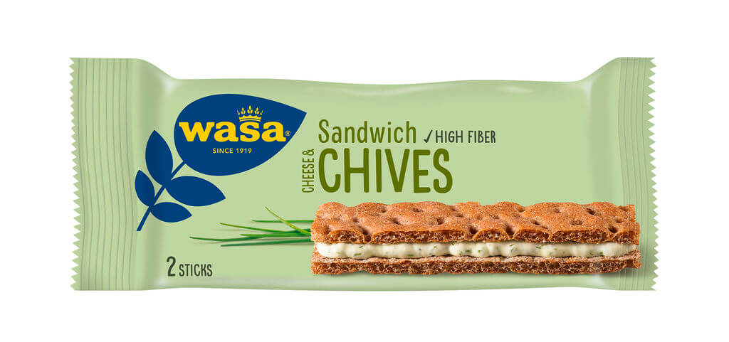 Wasa Sandwich roomkaas bieslook 40gr