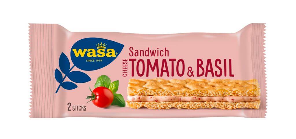 Wasa Sandwich roomkaas tomatenbasilicum 40gr