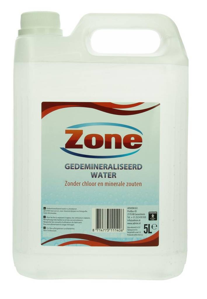 Zone Gedemineraliseerd water 5lt