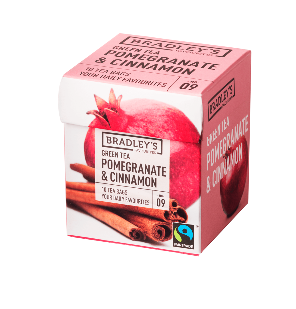 Bradley's Favourites green tea pomegranate&cinnamon, ft