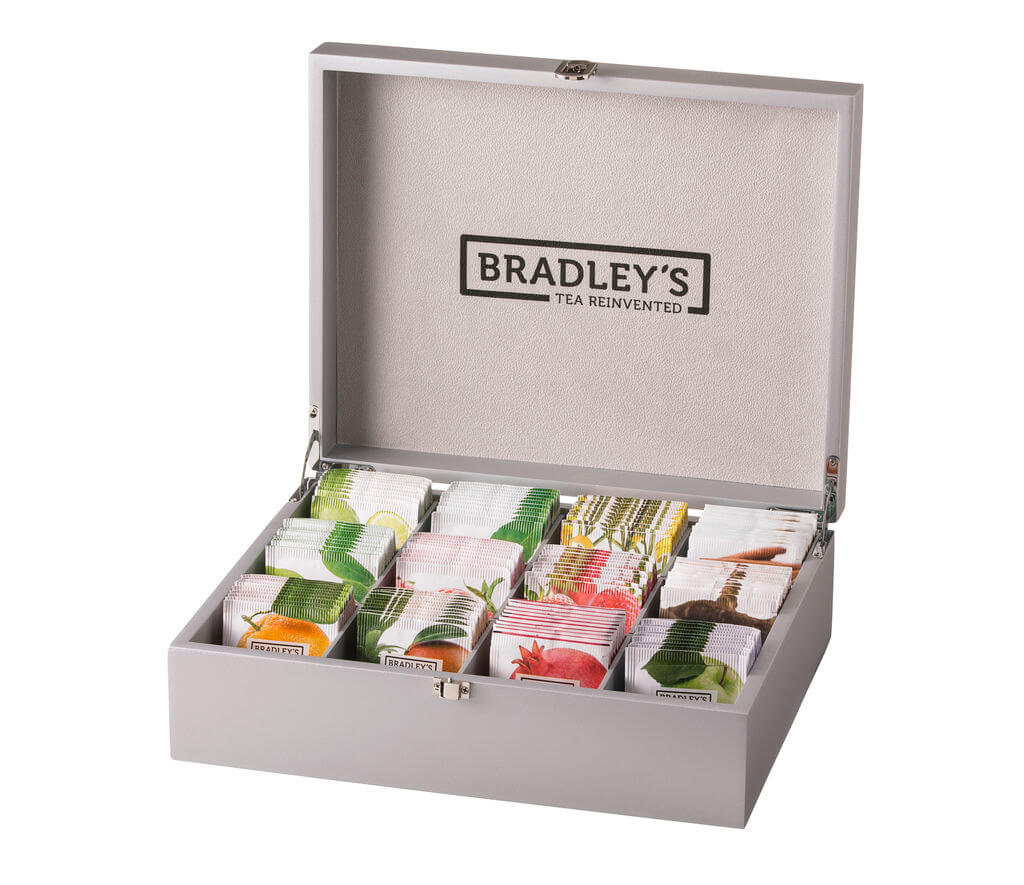 Bradley's Favourites theekist 12 vaks zonder inhoud