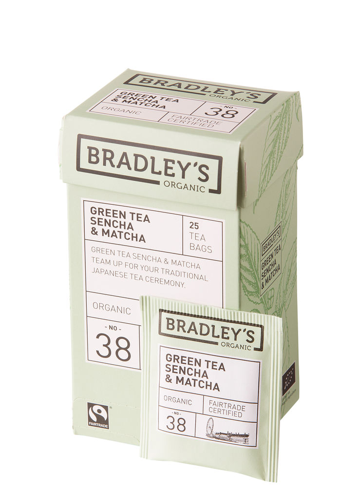 Bradley's Green tea sencha, fairtrade + bio 1,5gr