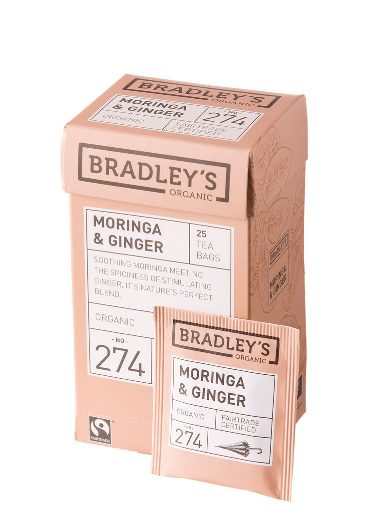 Bradley's Moringa ginger, fairtrade + biologisch 1,2gr