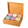 Bradley's Organic theekist bamboe 6 vaks zonder inhoud