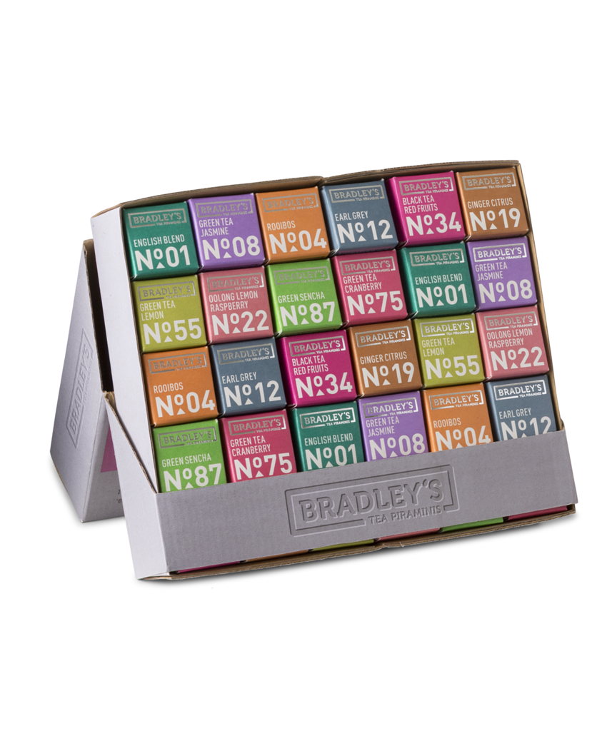 Bradley's Piraminis assorted box, fairtrade 2gr