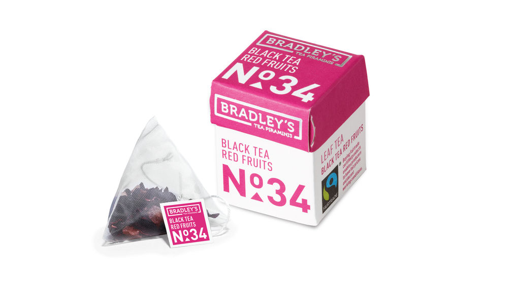 Bradley's Piraminis black tea, red fruits, ft + bio 2gr