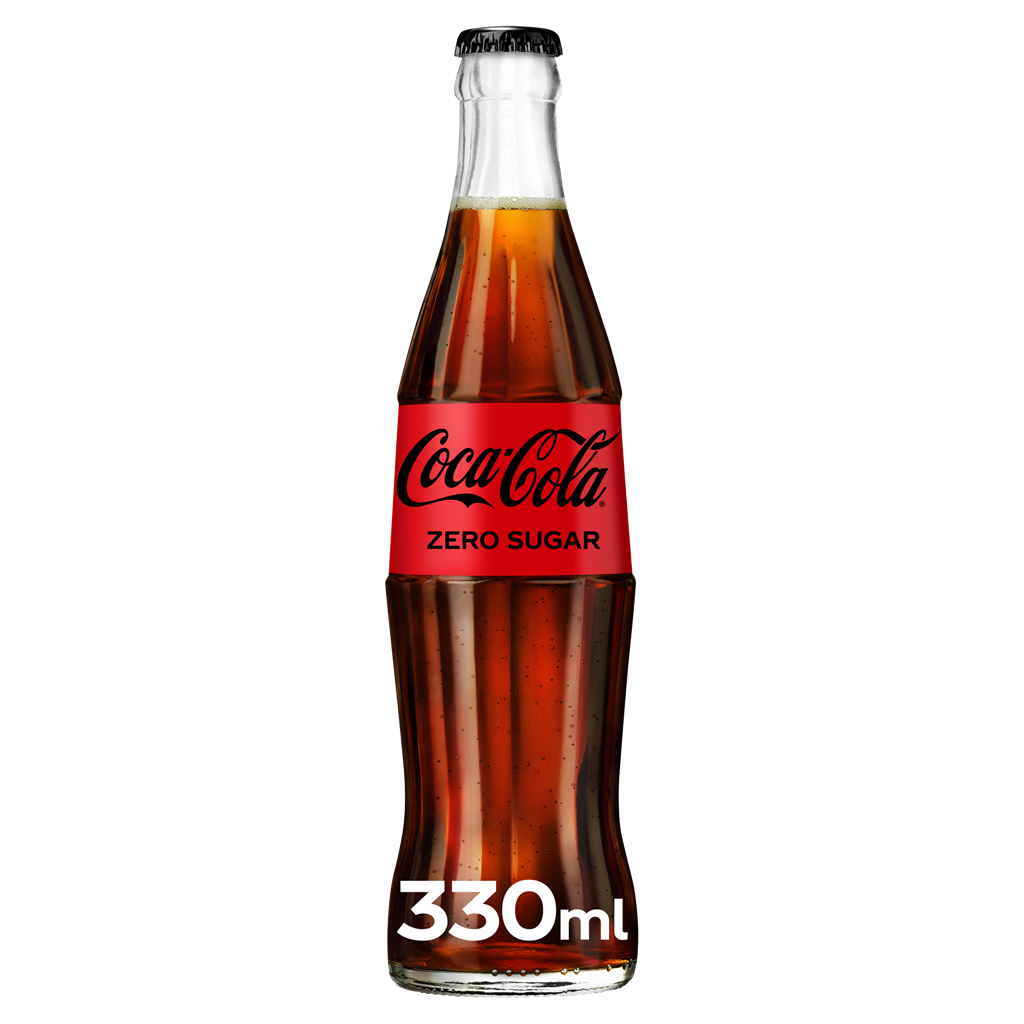 Coca Cola Zero Sugar fles glas 33cl