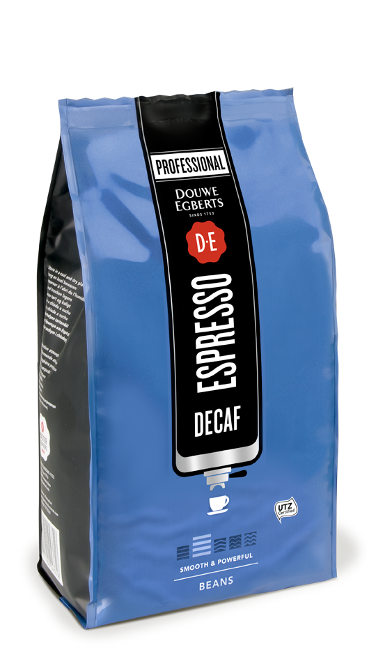 Douwe Egberts Koffie espressobonen decaf UTZ 500gr