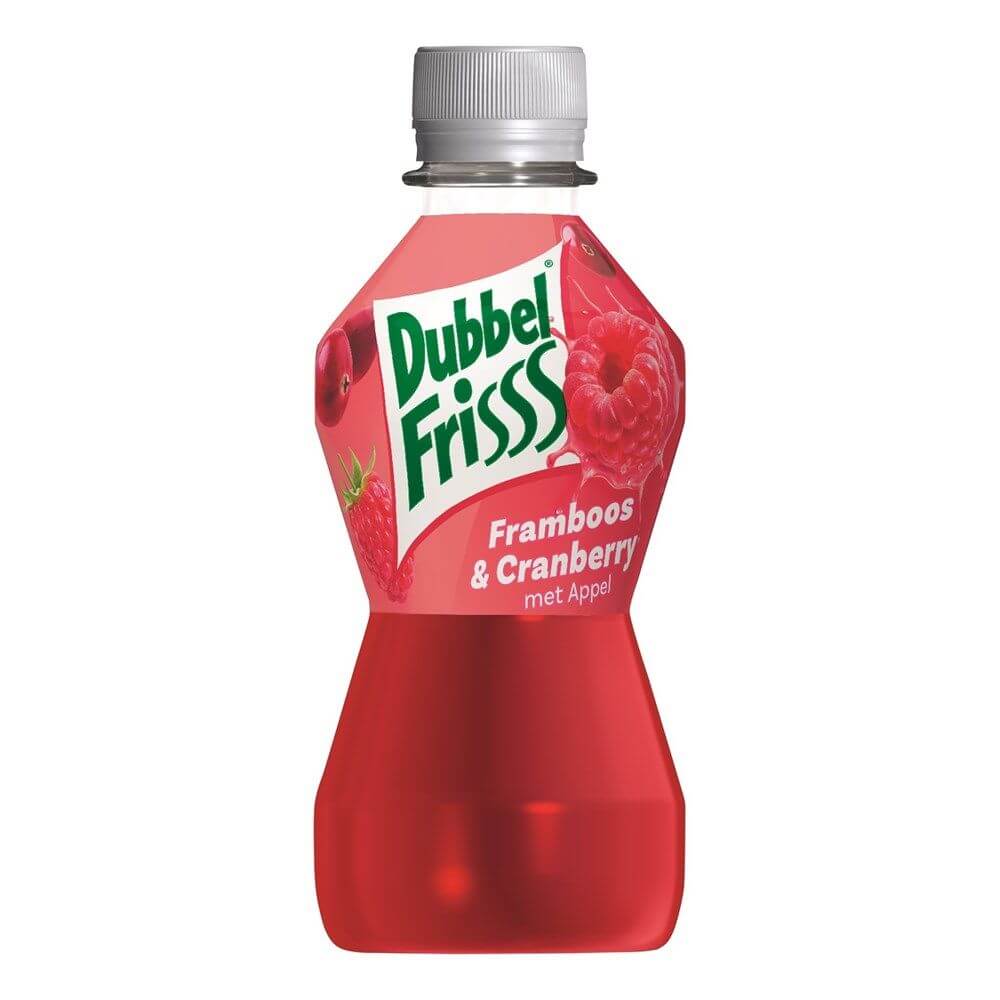 Dubbelfrisss Framboos cranberry petfles 27,5cl