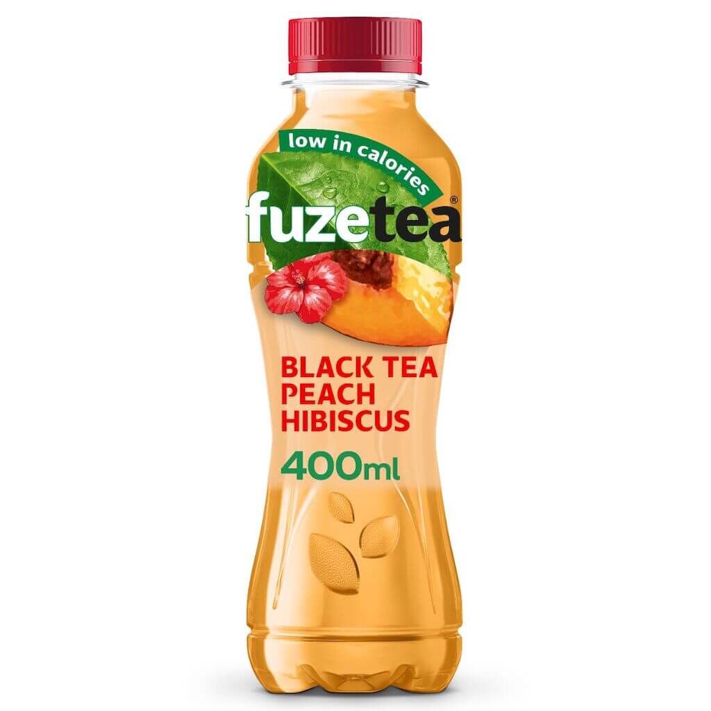 Fuze Tea Black tea peach hibiscus petfles 40cl